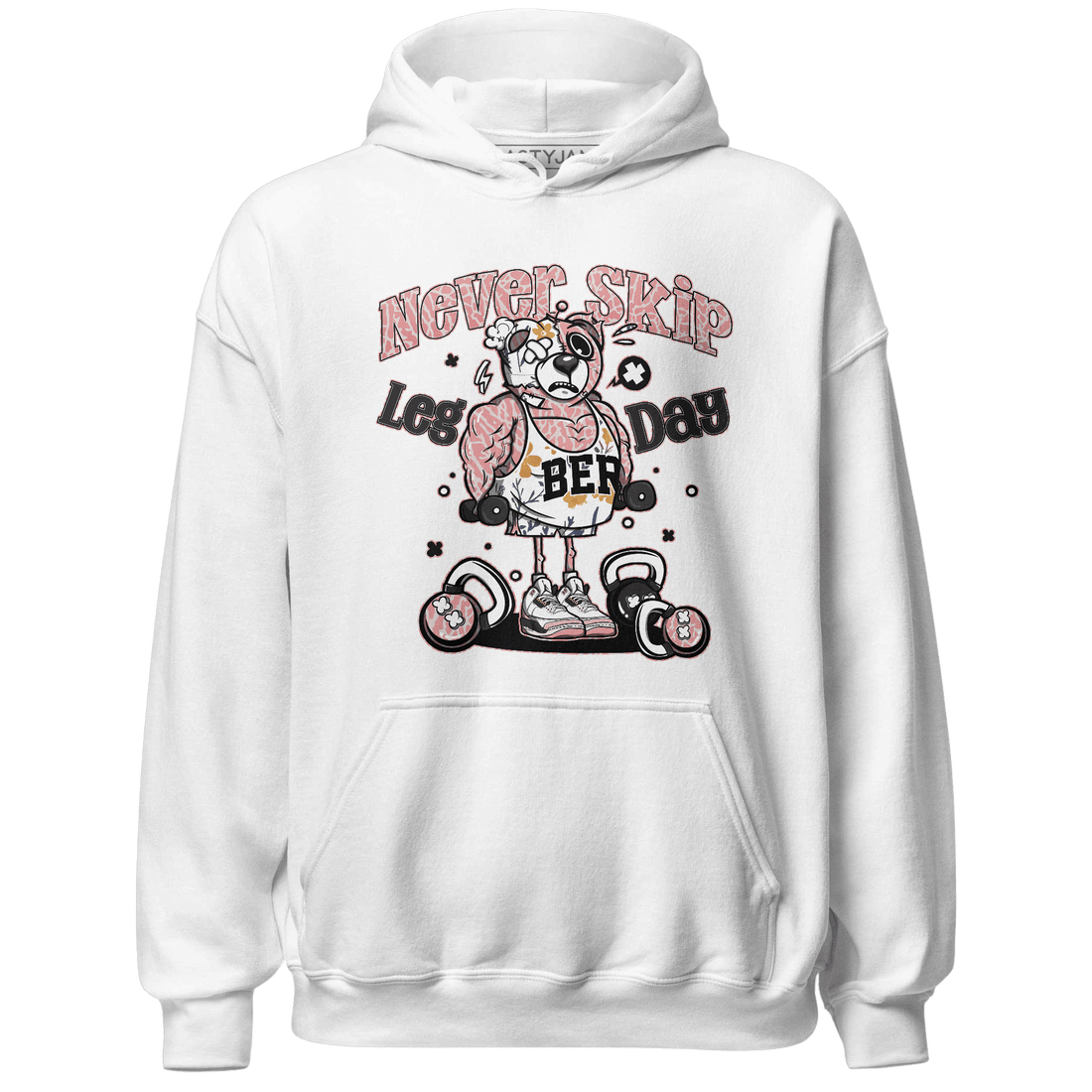 Red Stardust 3s Hoodie Match Leg Day BER - NastyJamz