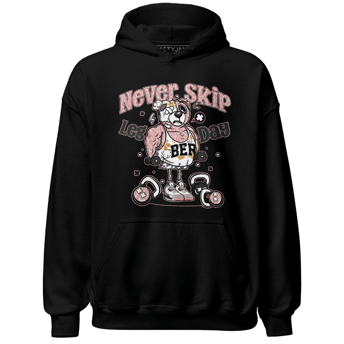 Red Stardust 3s Hoodie Match Leg Day BER - NastyJamz