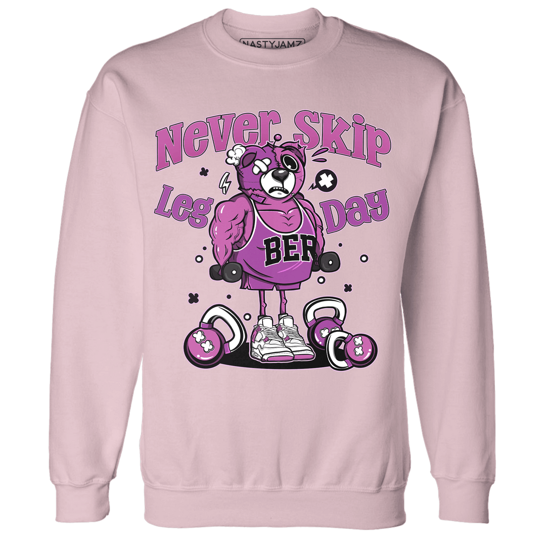 GS Hyper Violet 4s Sweatshirt Match Leg Day BER - NastyJamz