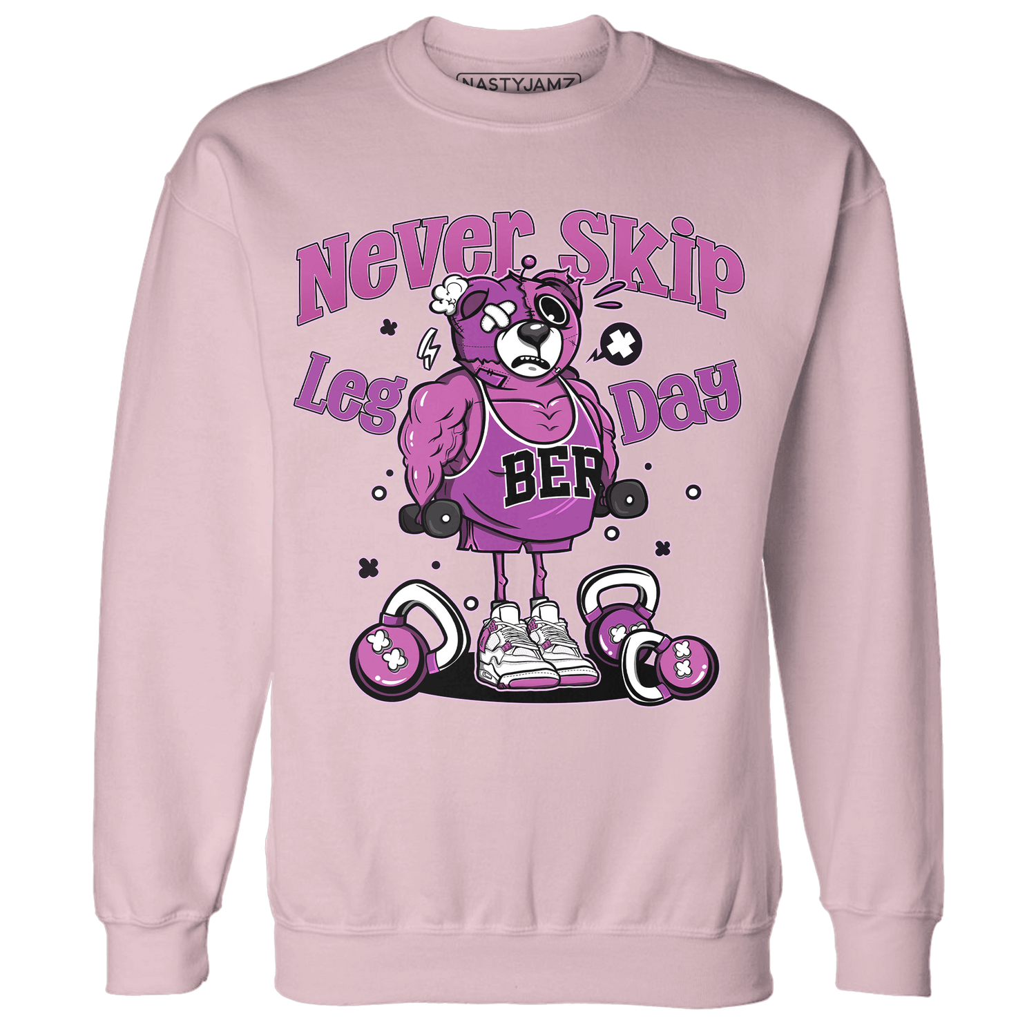 GS Hyper Violet 4s Sweatshirt Match Leg Day BER - NastyJamz