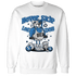 Industrial Blue 4s Sweatshirt Match Leg Day BER - NastyJamz