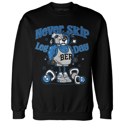 Industrial Blue 4s Sweatshirt Match Leg Day BER - NastyJamz