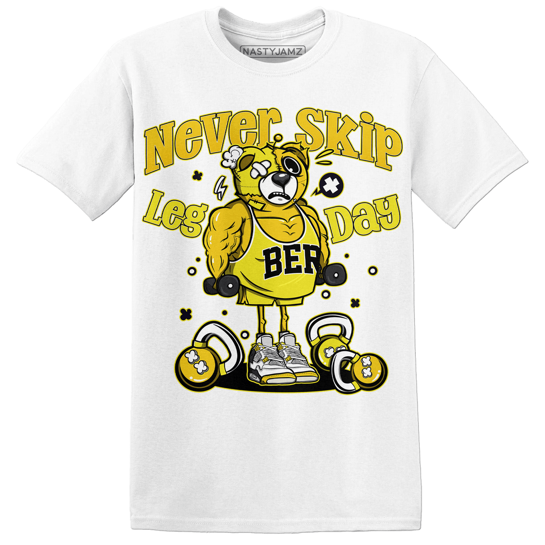 Vivid Sulfur 4s T Shirt Match Leg Day BER - NastyJamz