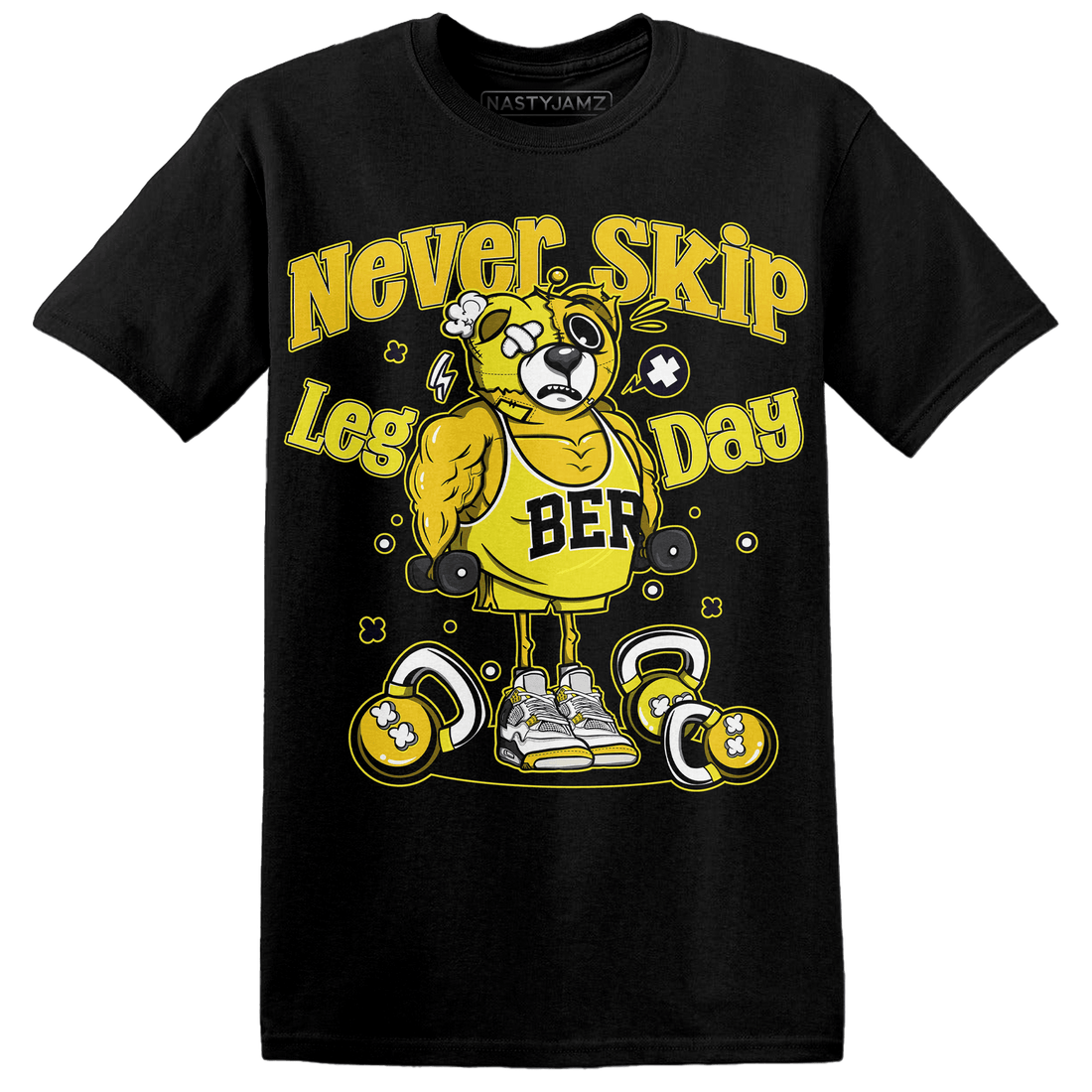 Vivid Sulfur 4s T Shirt Match Leg Day BER - NastyJamz