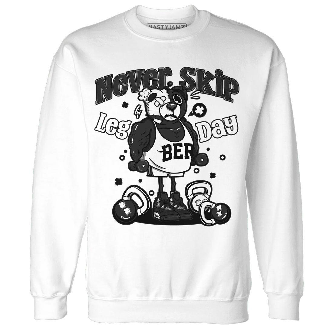 White-Thunder-4s-Sweatshirt-Match-Leg-Day-BER
