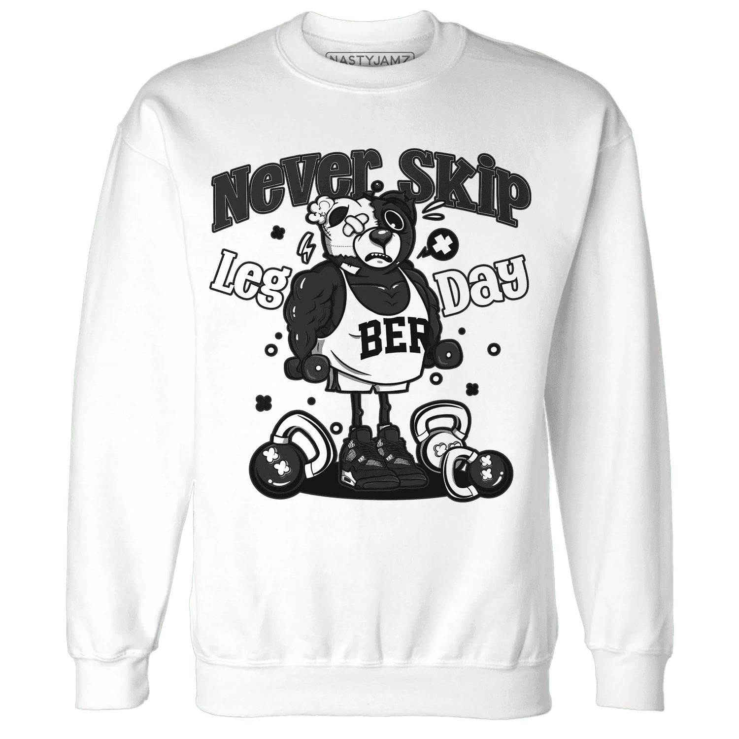 White-Thunder-4s-Sweatshirt-Match-Leg-Day-BER