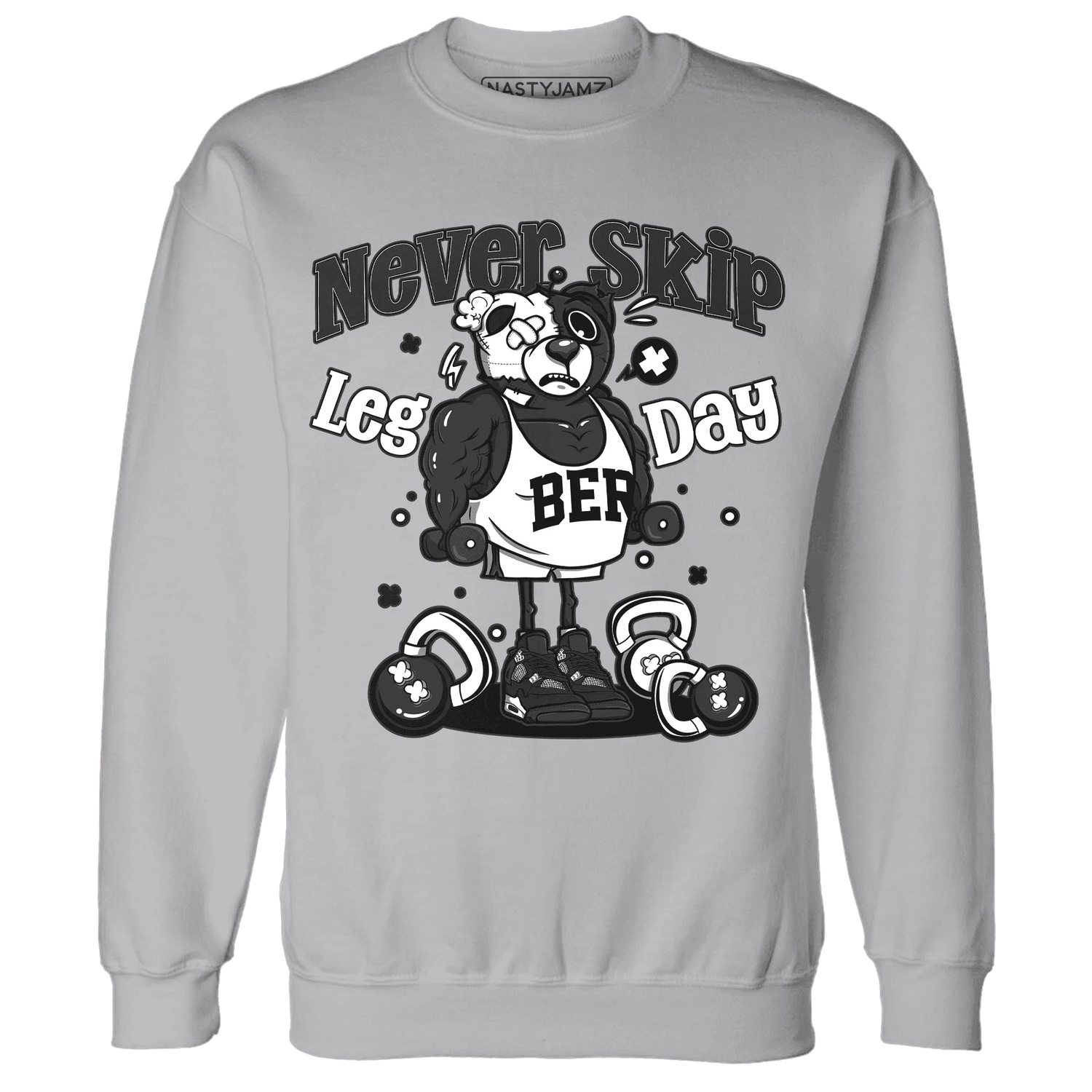 White-Thunder-4s-Sweatshirt-Match-Leg-Day-BER