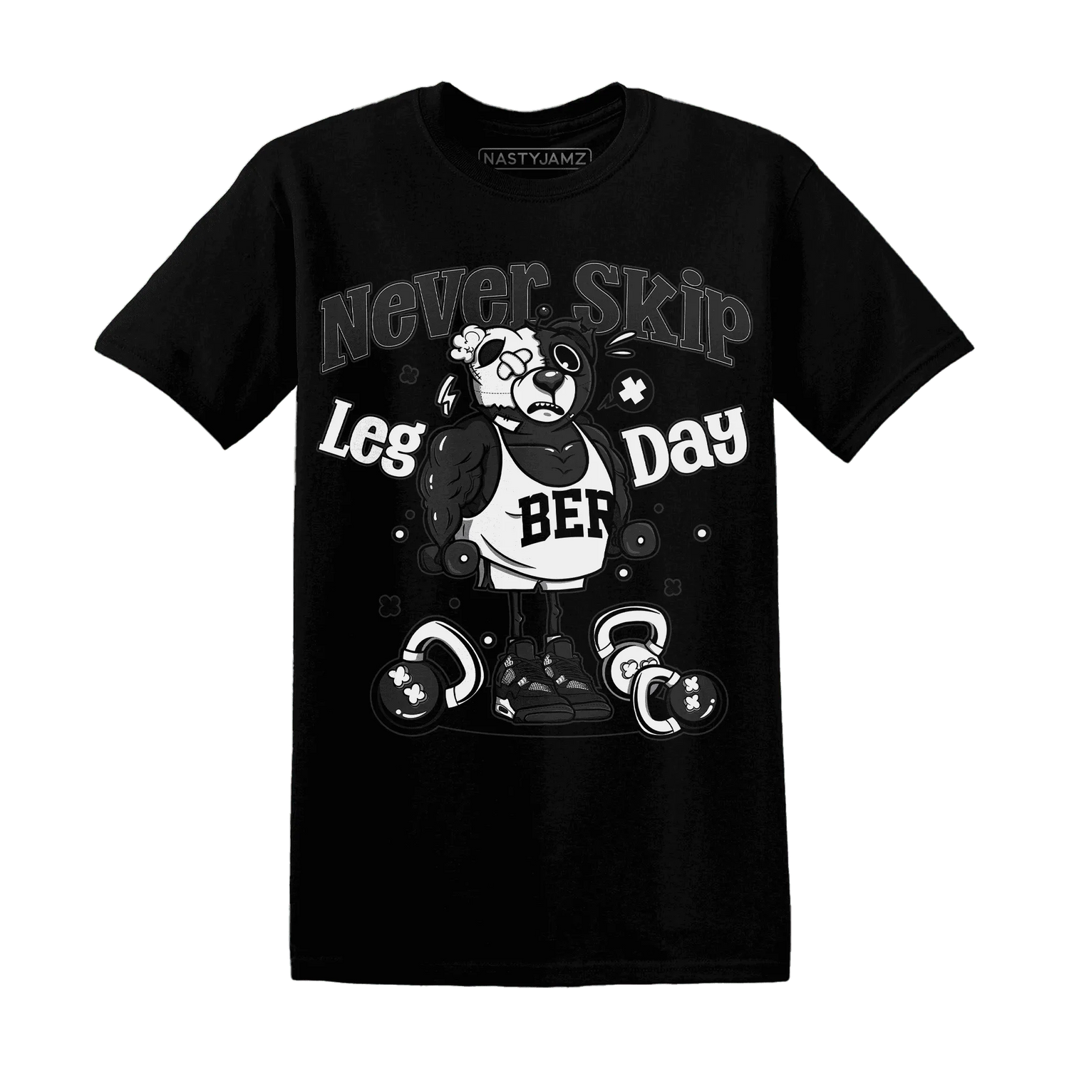 White-Thunder-4s-T-Shirt-Match-Leg-Day-BER