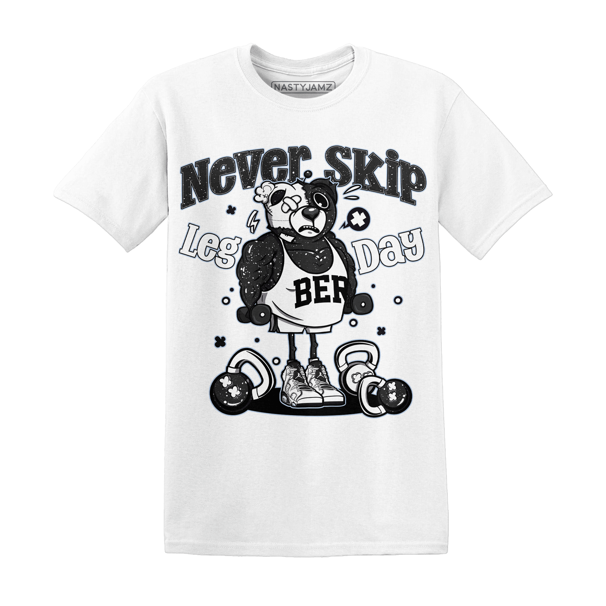 Reverse Oreo 6s T Shirt Match Leg Day BER - NastyJamz