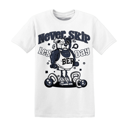 White-Navy-6s-T-Shirt-Match-Leg-Day-BER