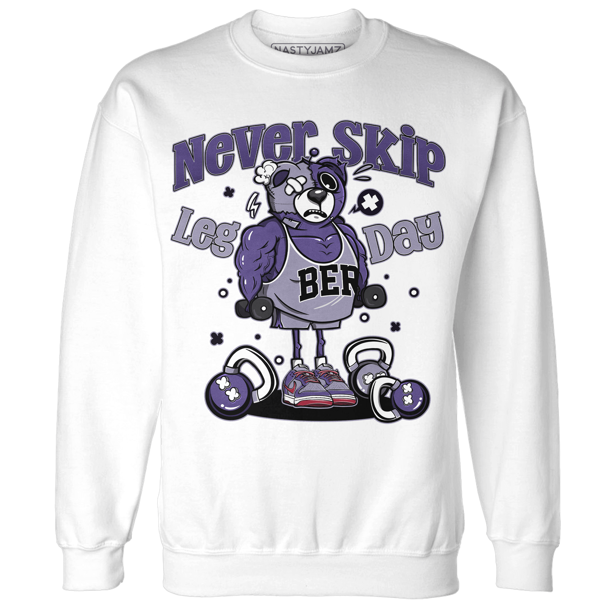 Dunk Low Plum Sweatshirt Match Leg Day BER - NastyJamz