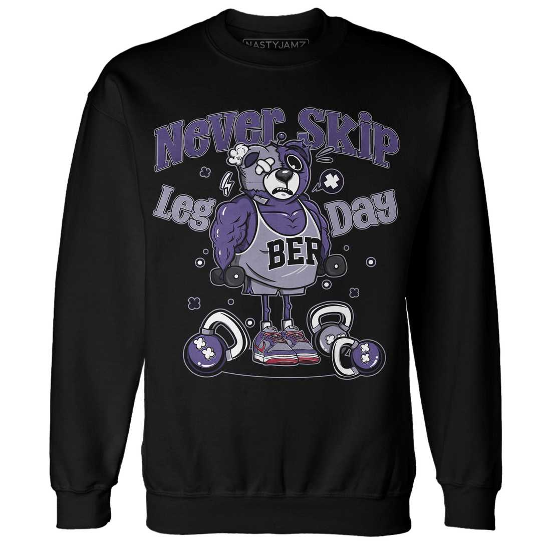 Dunk Low Plum Sweatshirt Match Leg Day BER - NastyJamz