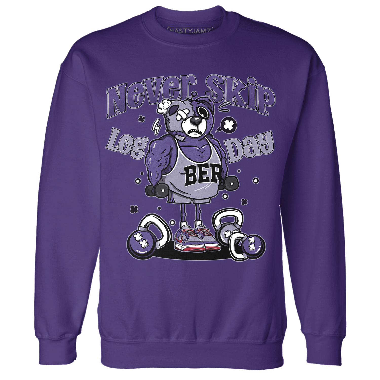 Dunk Low Plum Sweatshirt Match Leg Day BER - NastyJamz