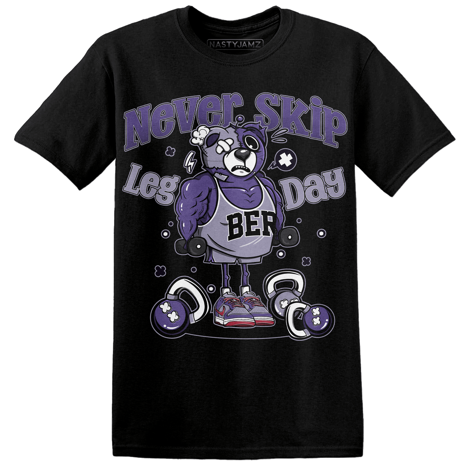 Dunk Low Plum T Shirt Match Leg Day BER - NastyJamz