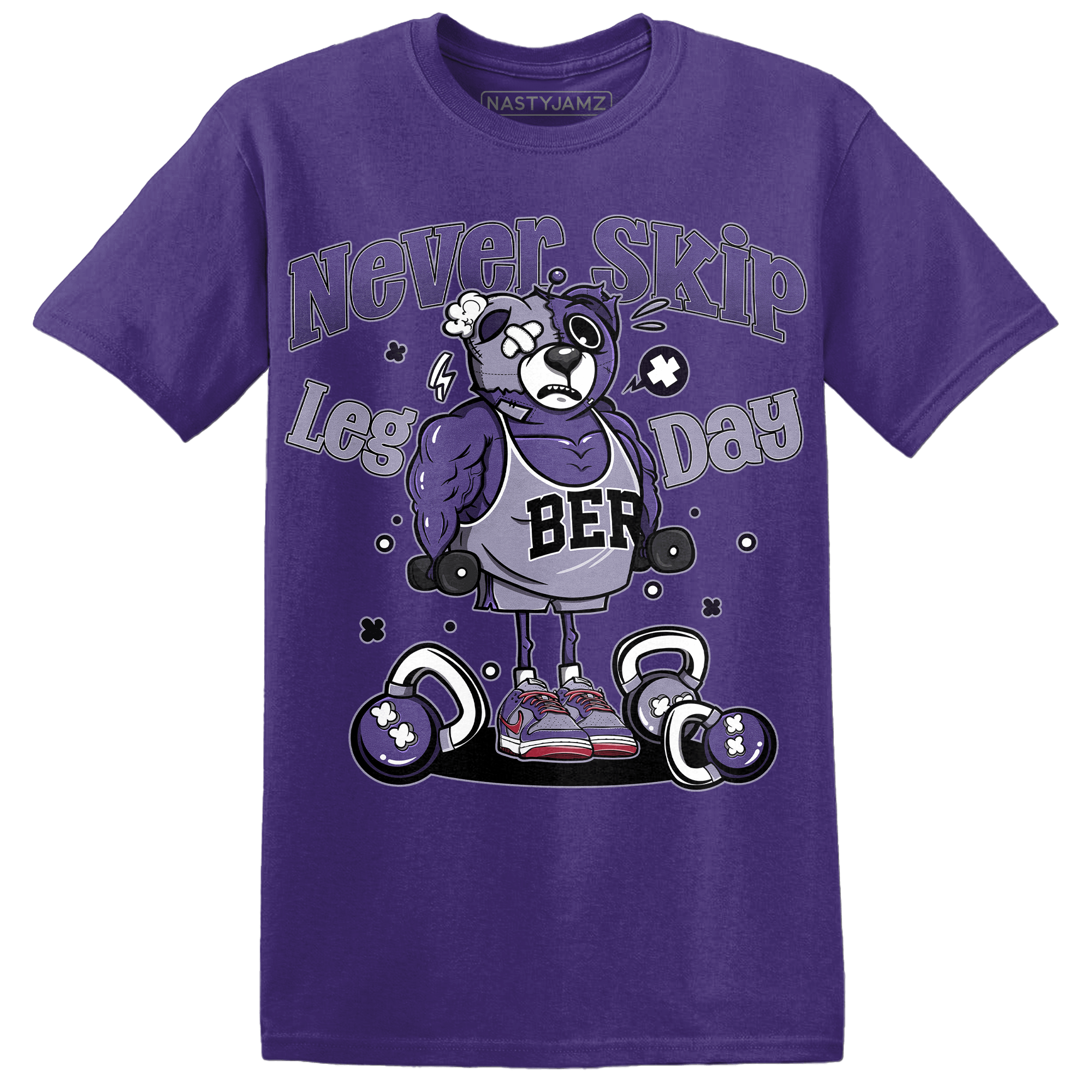 Dunk Low Plum T Shirt Match Leg Day BER - NastyJamz