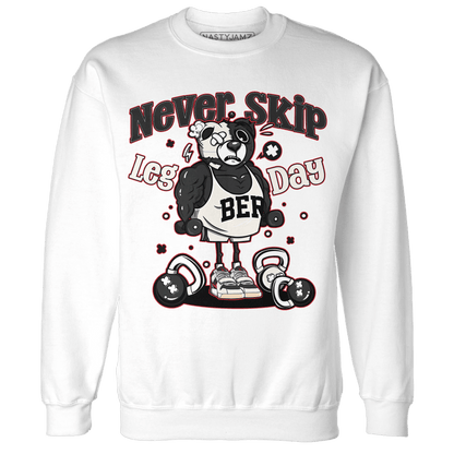 Jumman Jack University Red Sweatshirt Match Leg Day BER - NastyJamz