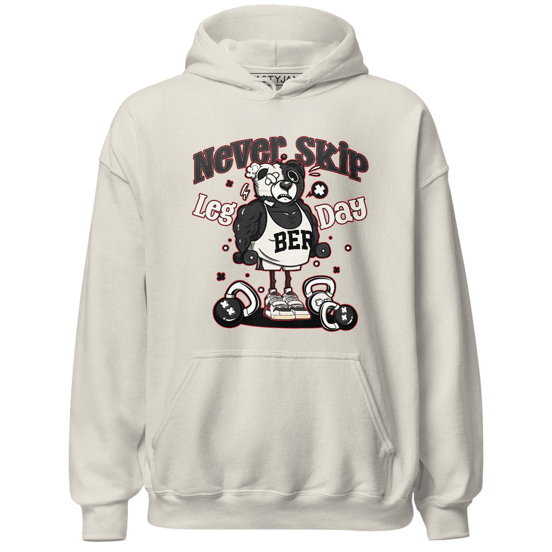 Jumman Jack University Red Hoodie Match Leg Day BER - NastyJamz