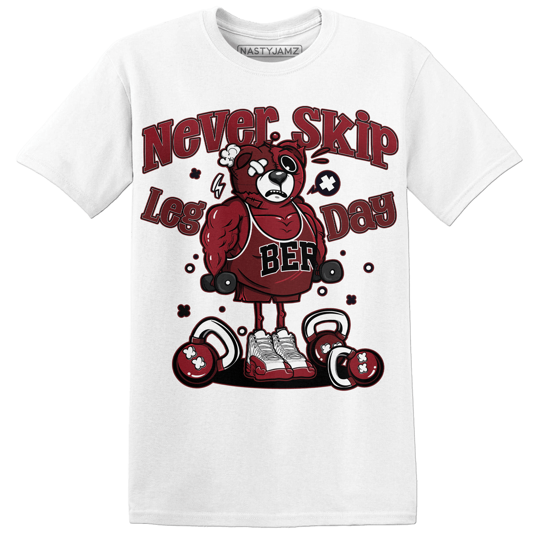 Cherry 12s T Shirt Match Leg Day BER - NastyJamz