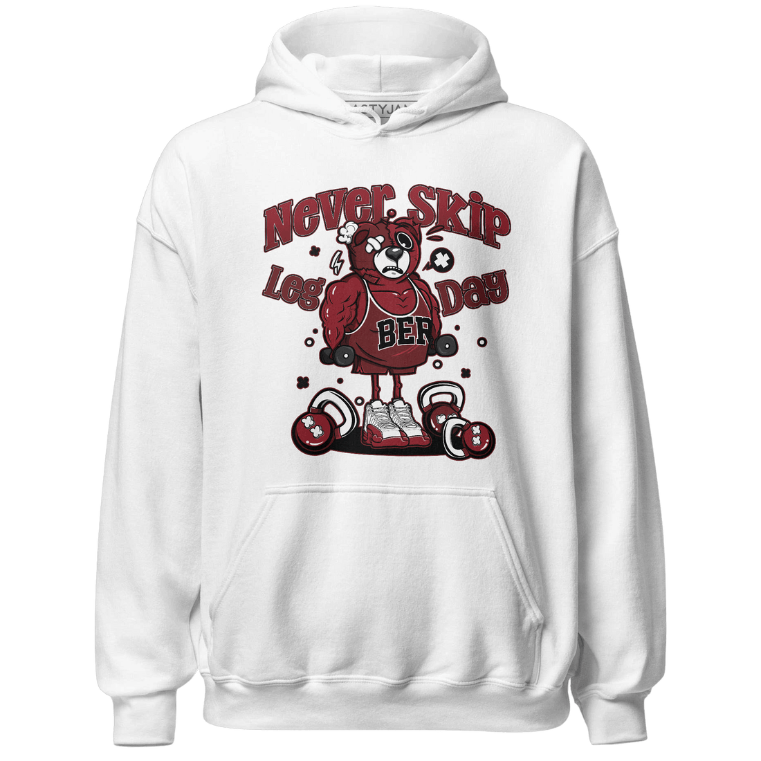 Cherry 12s Hoodie Match Leg Day BER - NastyJamz
