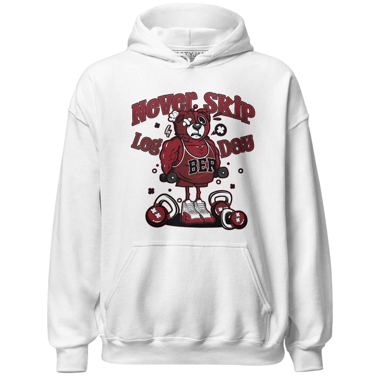 Cherry 12s Hoodie Match Leg Day BER - NastyJamz