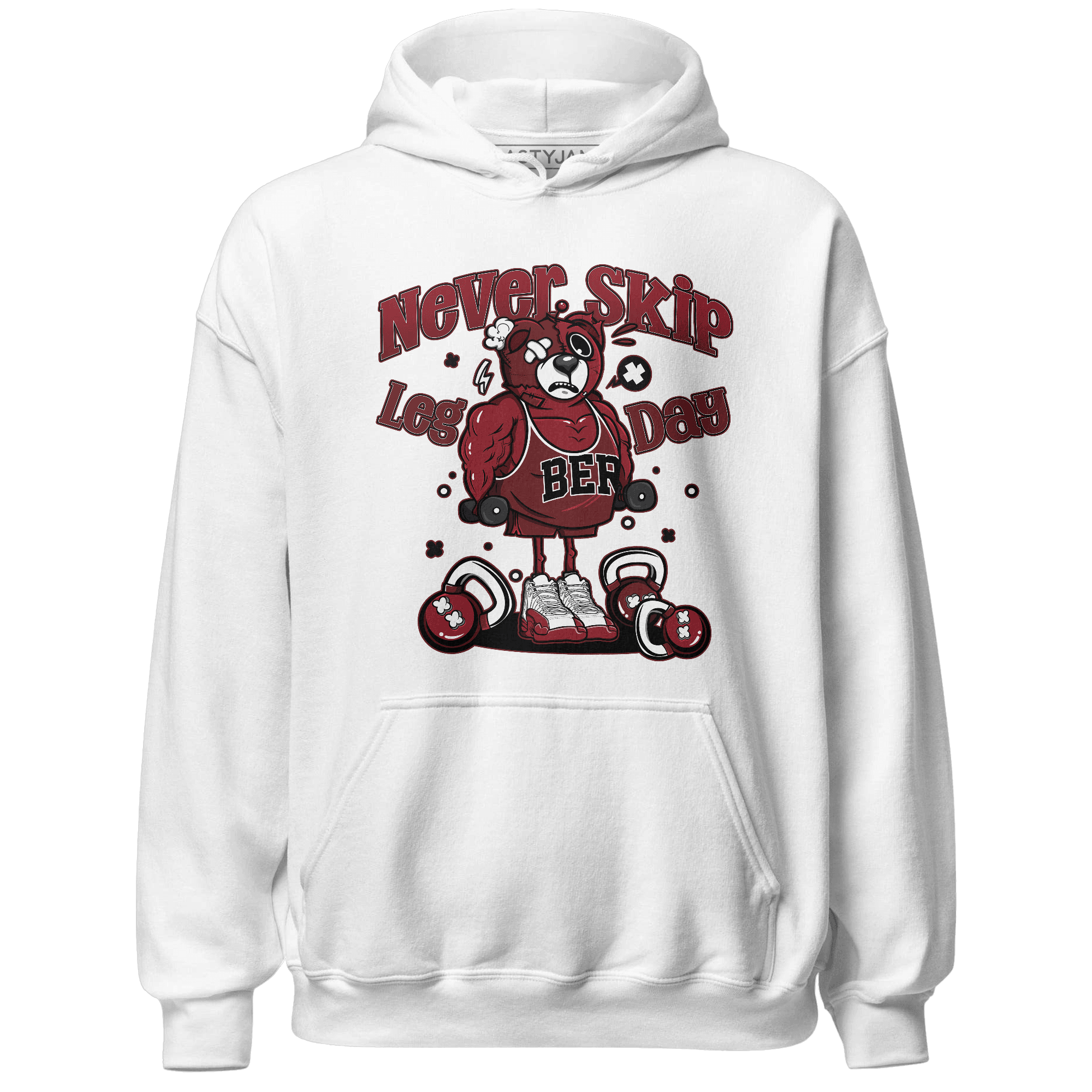 Cherry 12s Hoodie Match Leg Day BER - NastyJamz