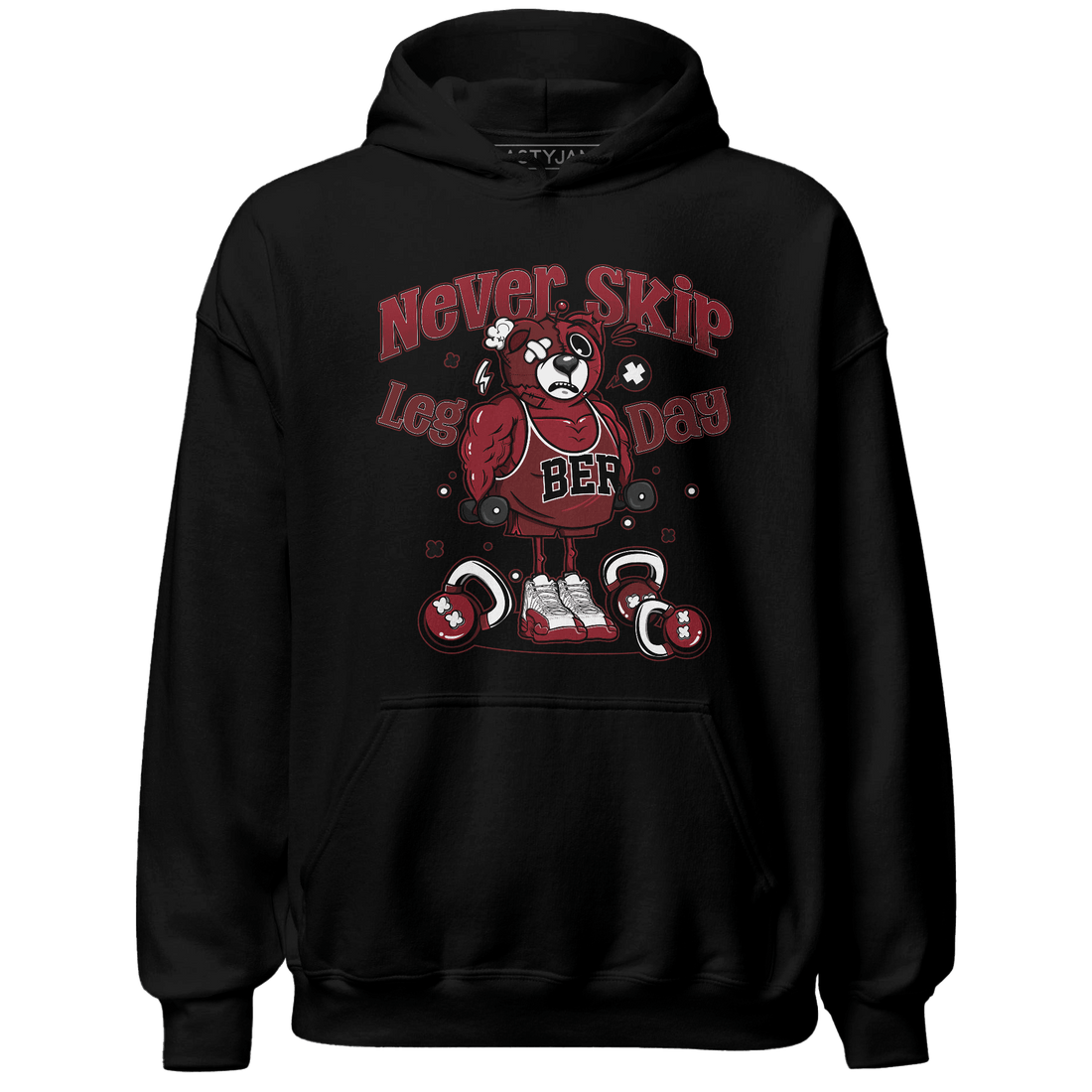 Cherry 12s Hoodie Match Leg Day BER - NastyJamz