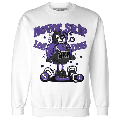 Field Purple 12s Sweatshirt Match Leg Day BER - NastyJamz