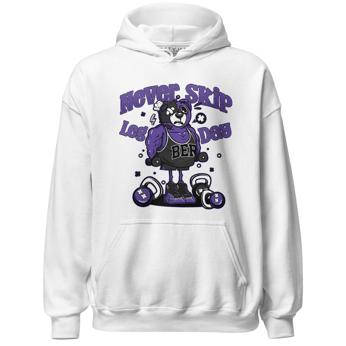 Field Purple 12s Hoodie Match Leg Day BER - NastyJamz