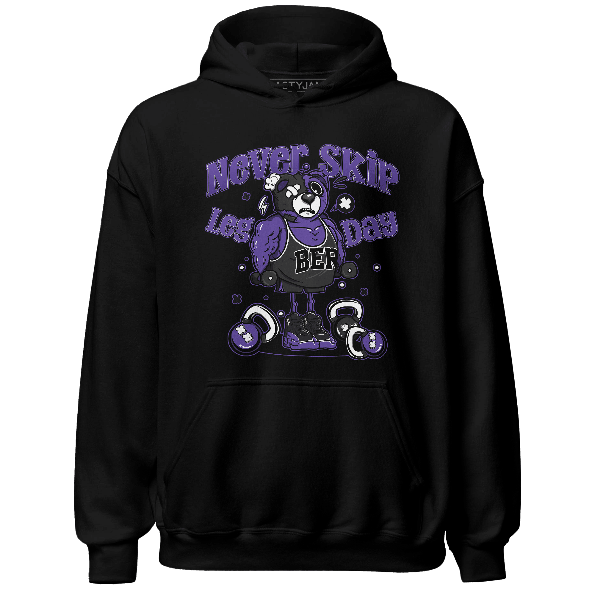 Field Purple 12s Hoodie Match Leg Day BER - NastyJamz