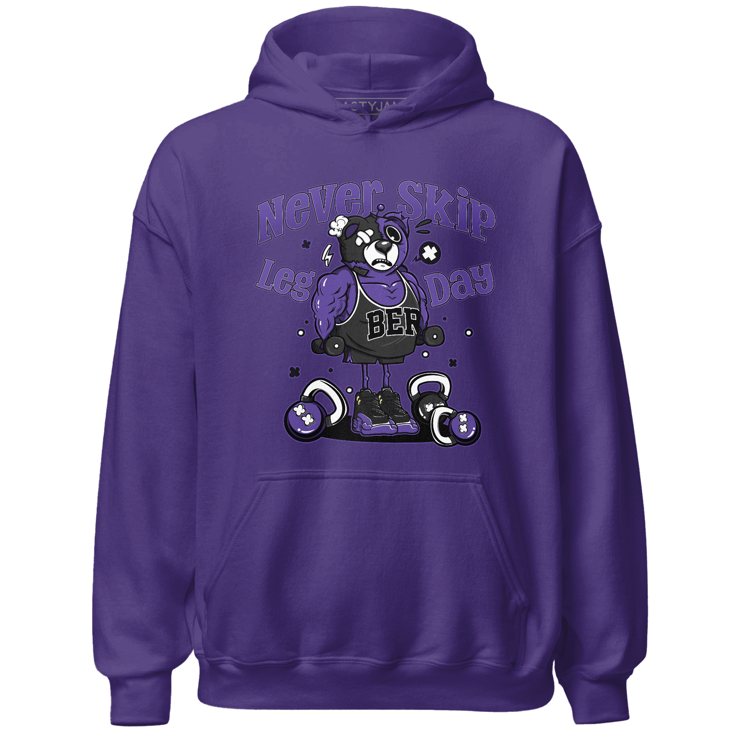 Field Purple 12s Hoodie Match Leg Day BER - NastyJamz