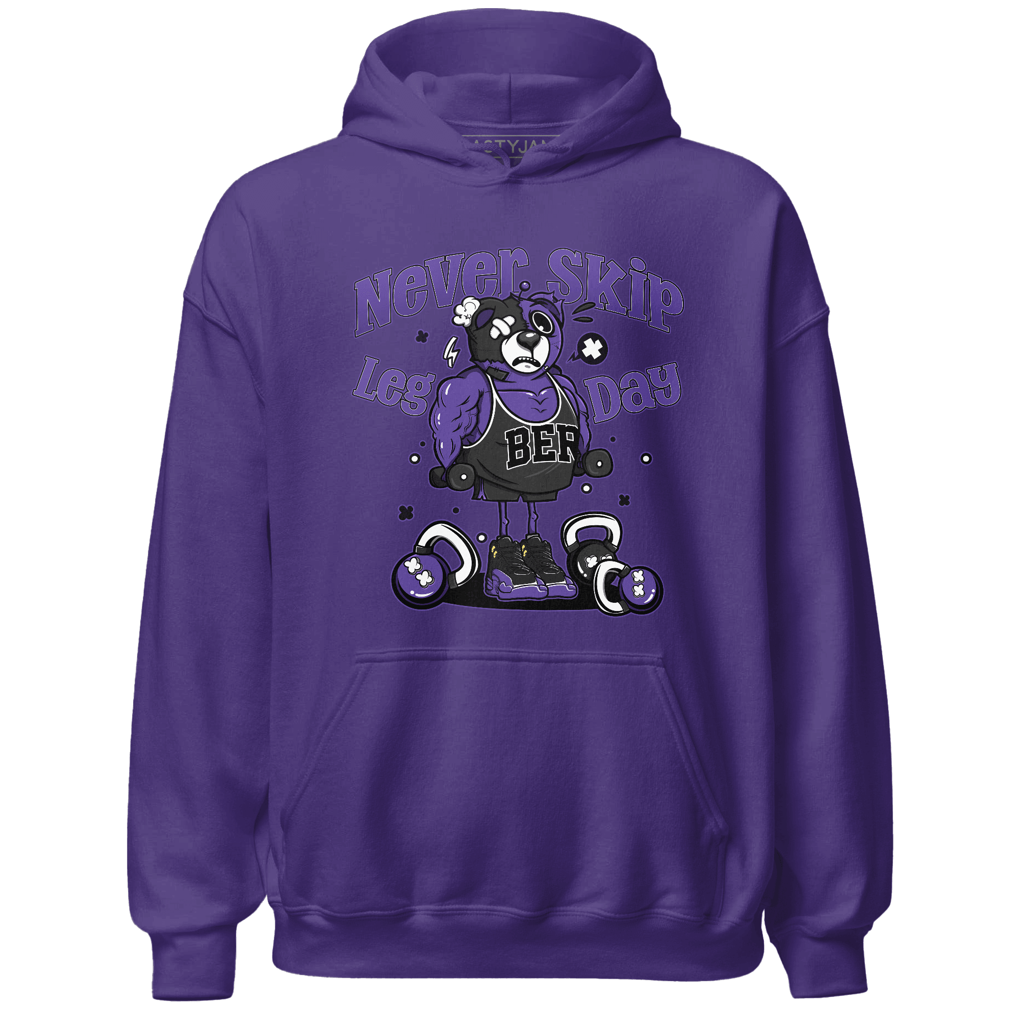 Field Purple 12s Hoodie Match Leg Day BER - NastyJamz