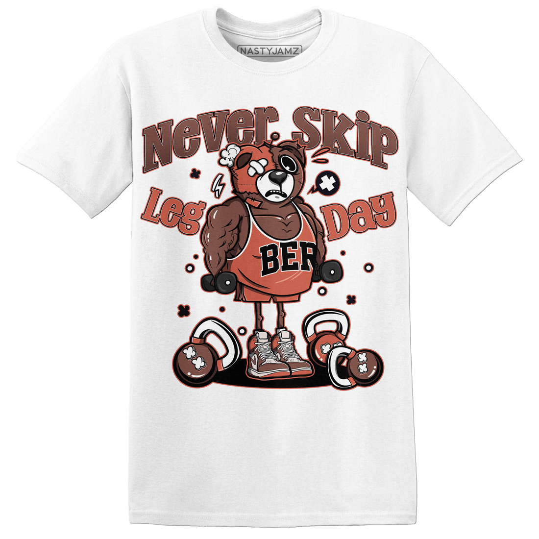 High OG Dusted Clay 1s T Shirt Match Leg Day BER - NastyJamz