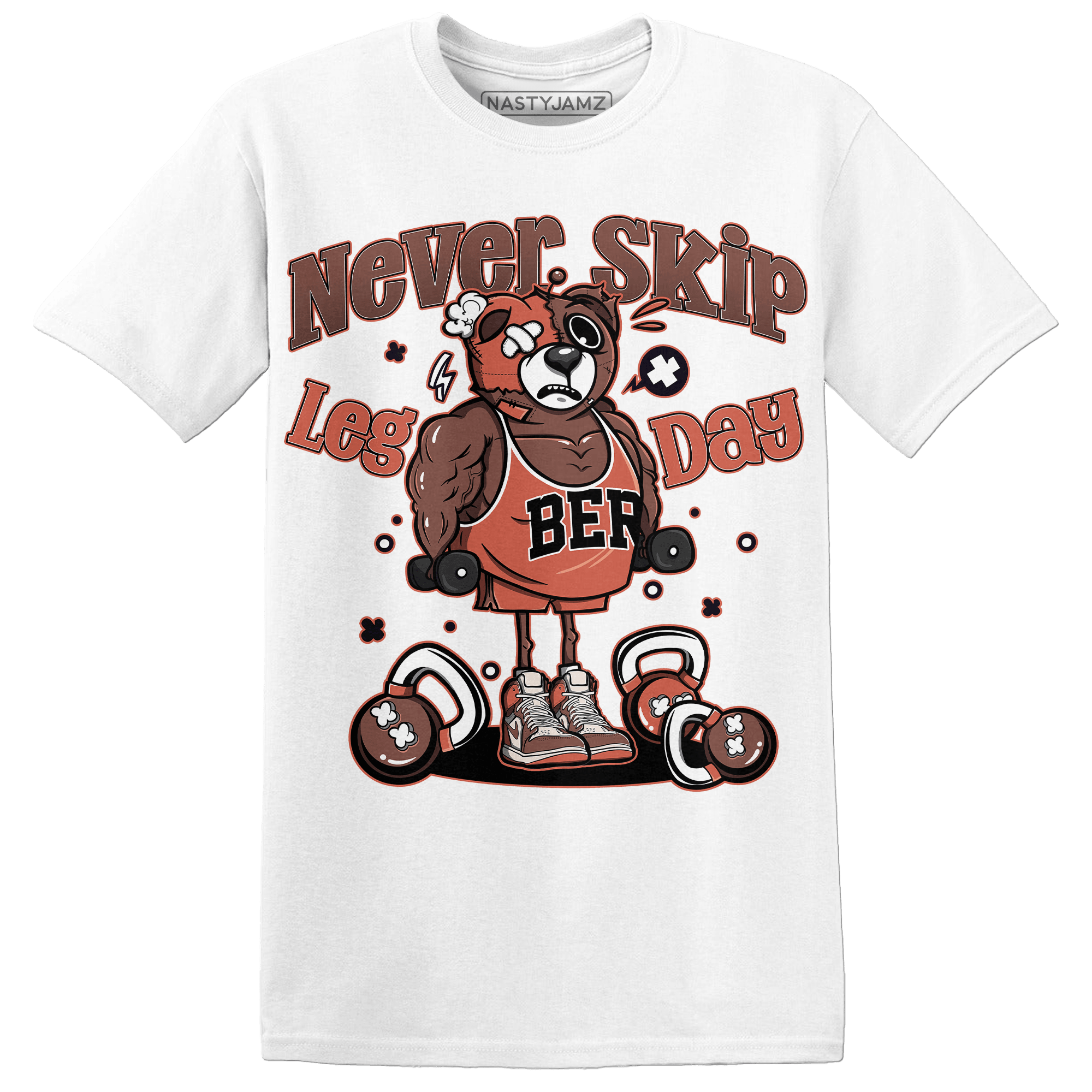 High OG Dusted Clay 1s T Shirt Match Leg Day BER - NastyJamz