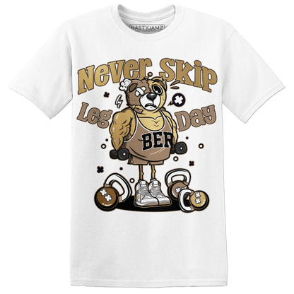 High OG Metallic Gold 1s T Shirt Match Leg Day BER - NastyJamz