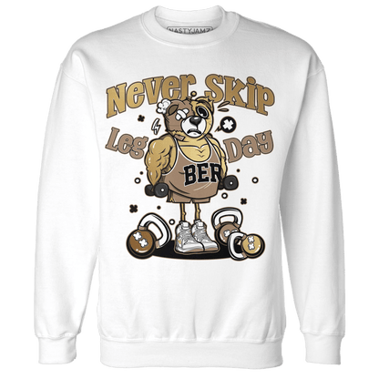 High OG Metallic Gold 1s Sweatshirt Match Leg Day BER - NastyJamz