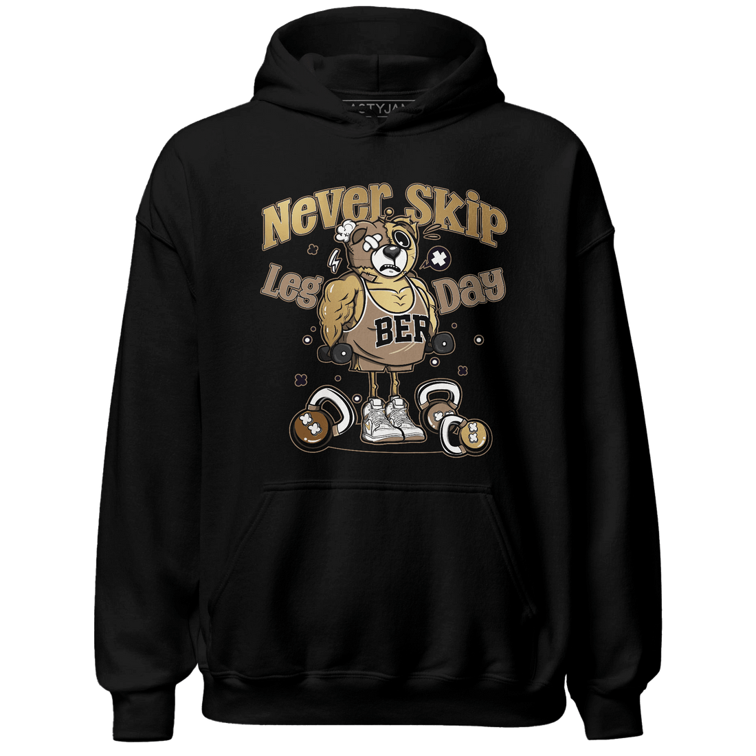 High OG Metallic Gold 1s Hoodie Match Leg Day BER - NastyJamz