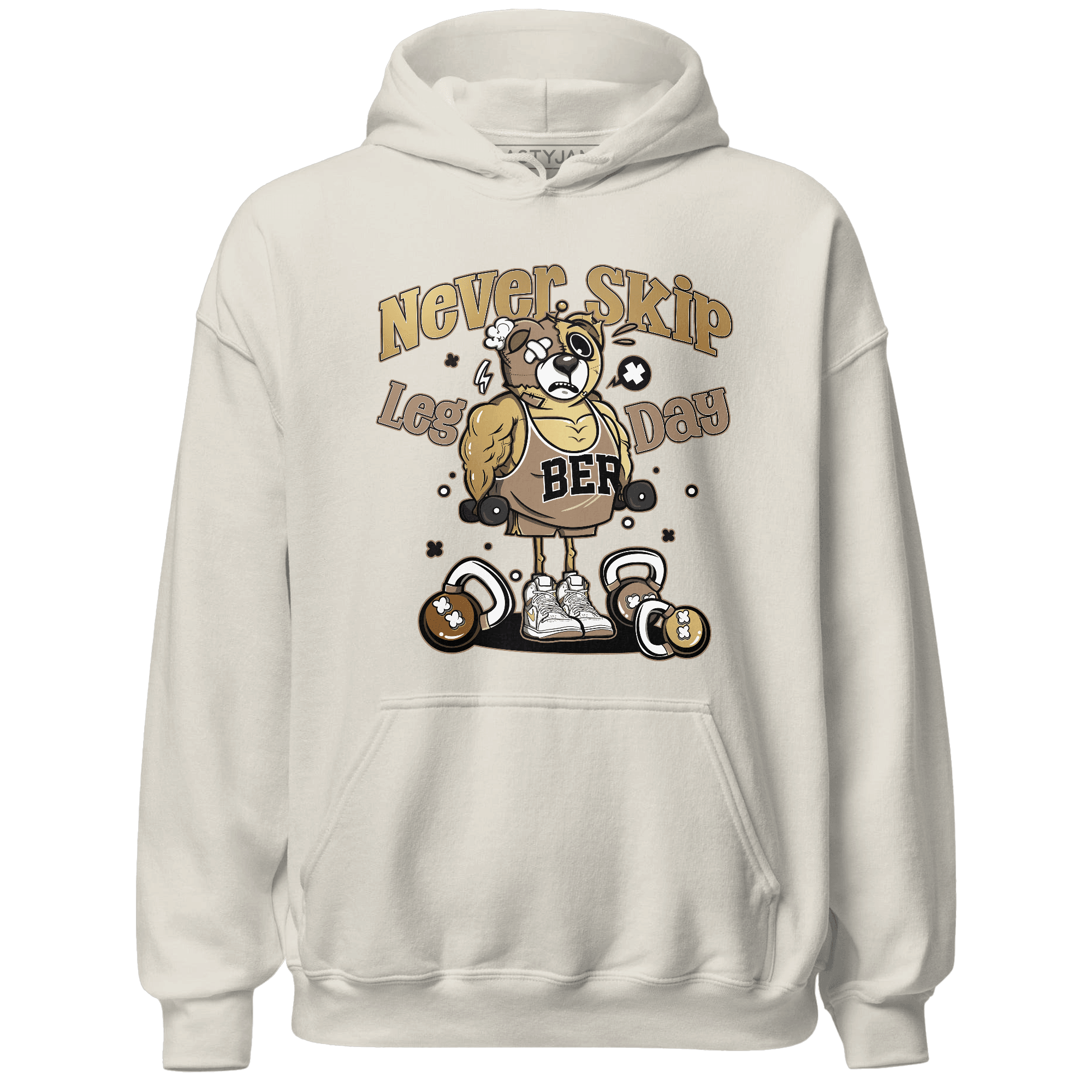 High OG Metallic Gold 1s Hoodie Match Leg Day BER - NastyJamz