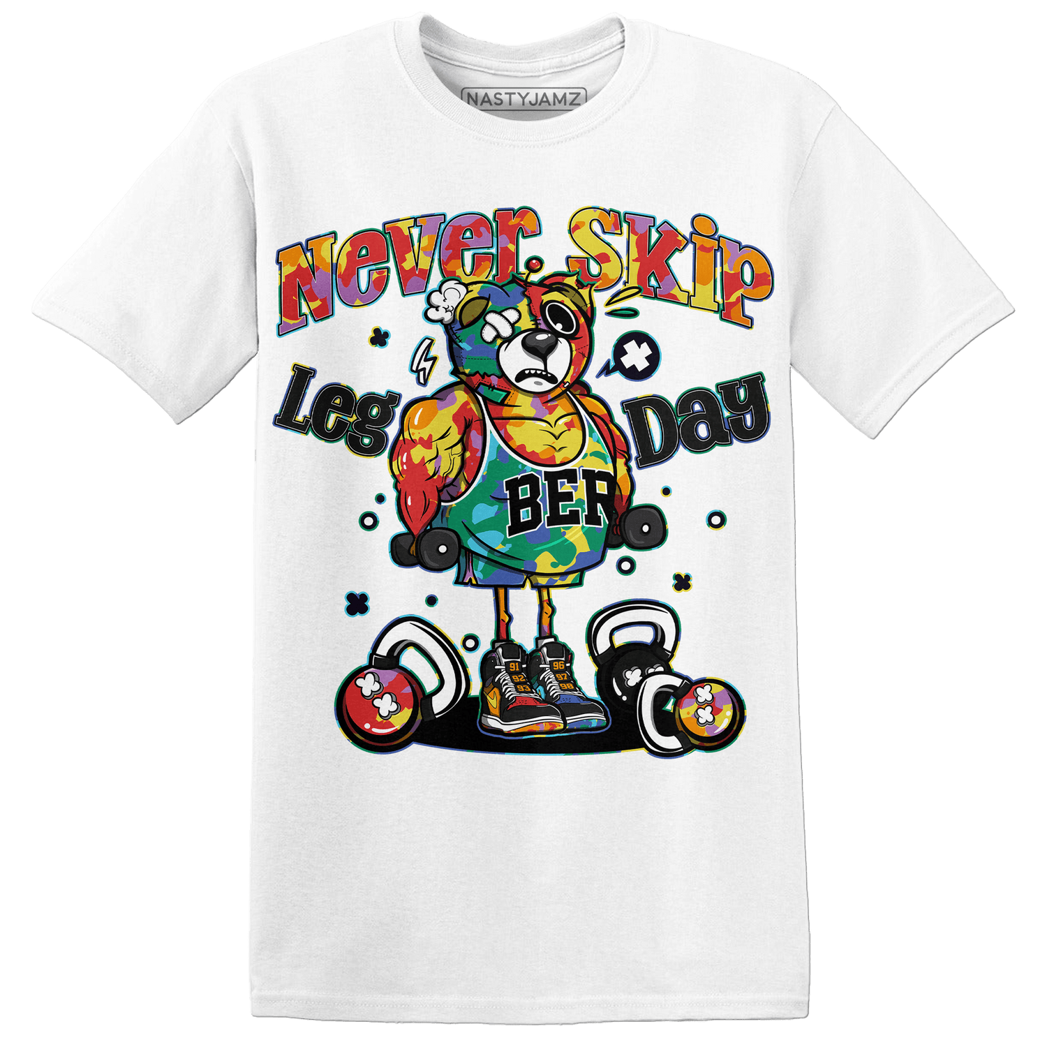 Mid GS Six Championships 1s T Shirt Match Leg Day BER - NastyJamz