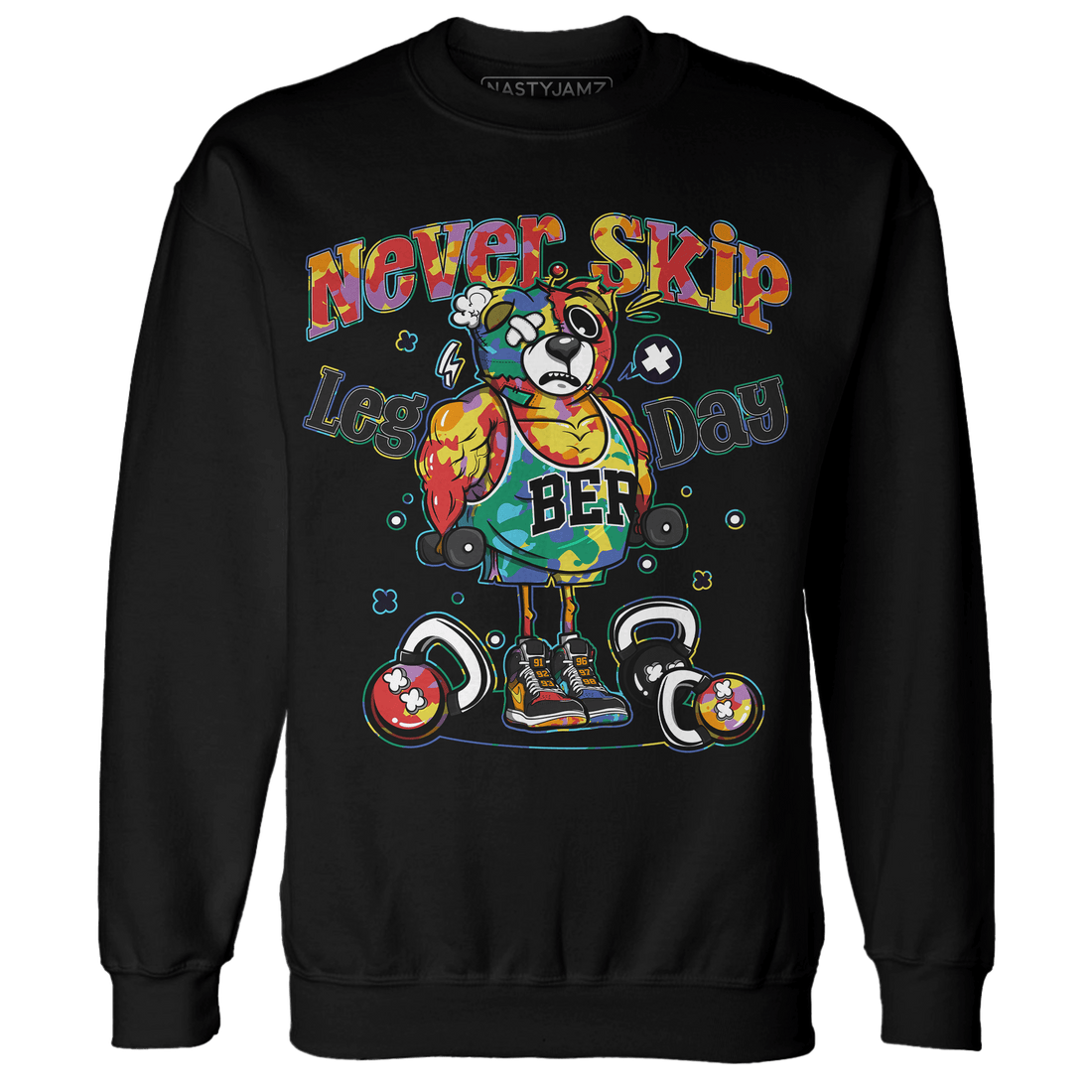 Mid GS Six Championships 1s Sweatshirt Match Leg Day BER - NastyJamz