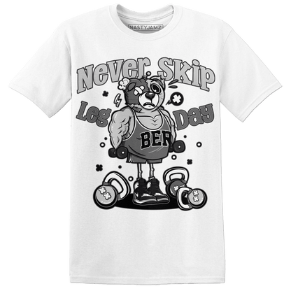 Retro High OG Black White 1s T Shirt Match Leg Day BER - NastyJamz