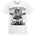 Retro High OG Black White 1s T Shirt Match Leg Day BER - NastyJamz