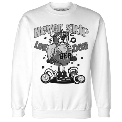 Retro High OG Black White 1s Sweatshirt Match Leg Day BER - NastyJamz