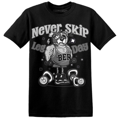 Retro High OG Black White 1s T Shirt Match Leg Day BER - NastyJamz