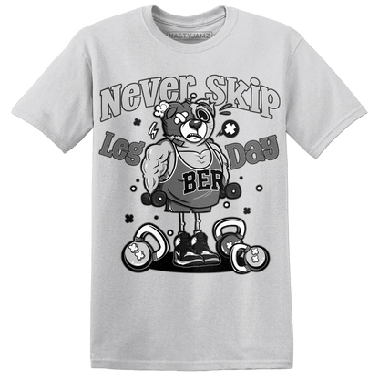 Retro High OG Black White 1s T Shirt Match Leg Day BER - NastyJamz