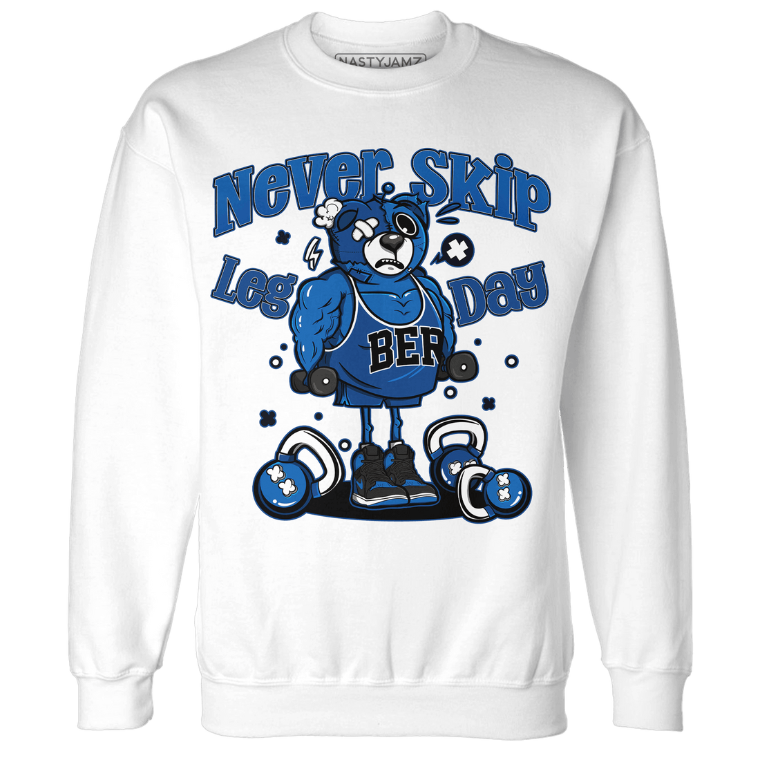 Royal Reimagined 1s Sweatshirt Match Leg Day BER - NastyJamz