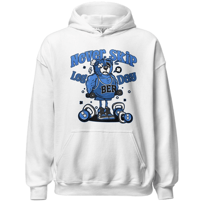 University Blue Toe 1s Hoodie Match Leg Day BER - NastyJamz