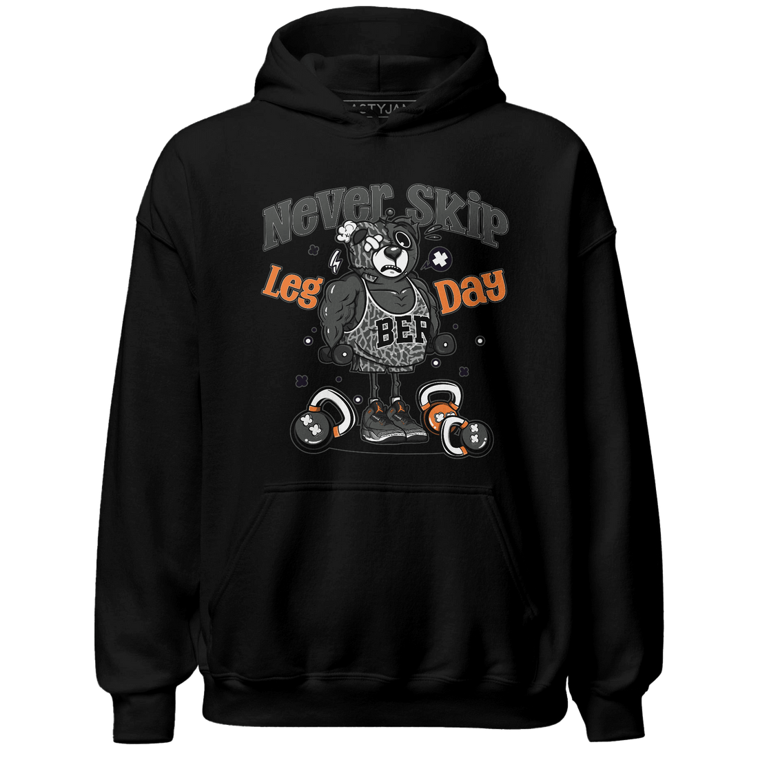 Fear Pack 3s Hoodie Match Leg Day BER - NastyJamz