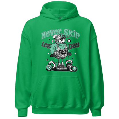 Green Glow 3s Hoodie Match Leg Day BER - NastyJamz