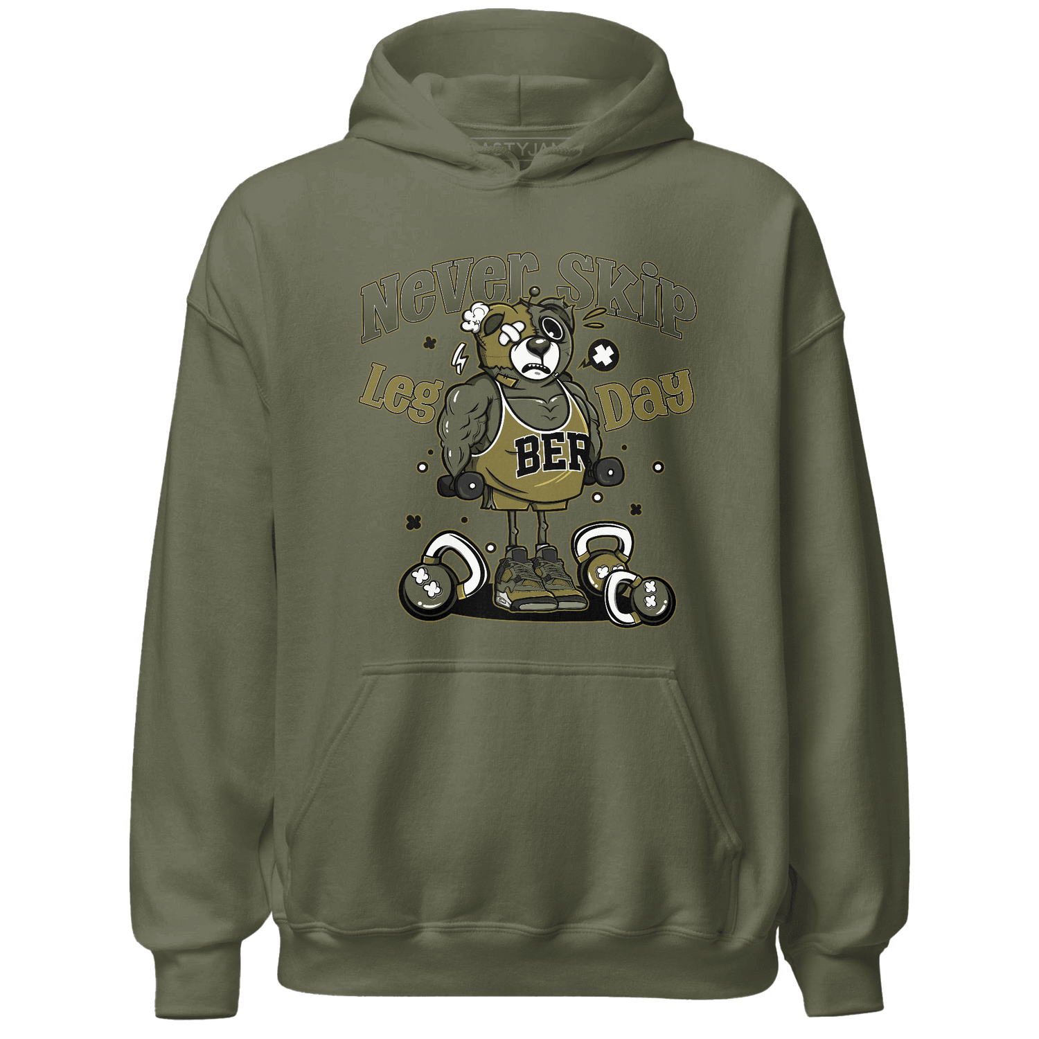 SE Craft Medium Olive 4s Hoodie Match Leg Day BER - NastyJamz