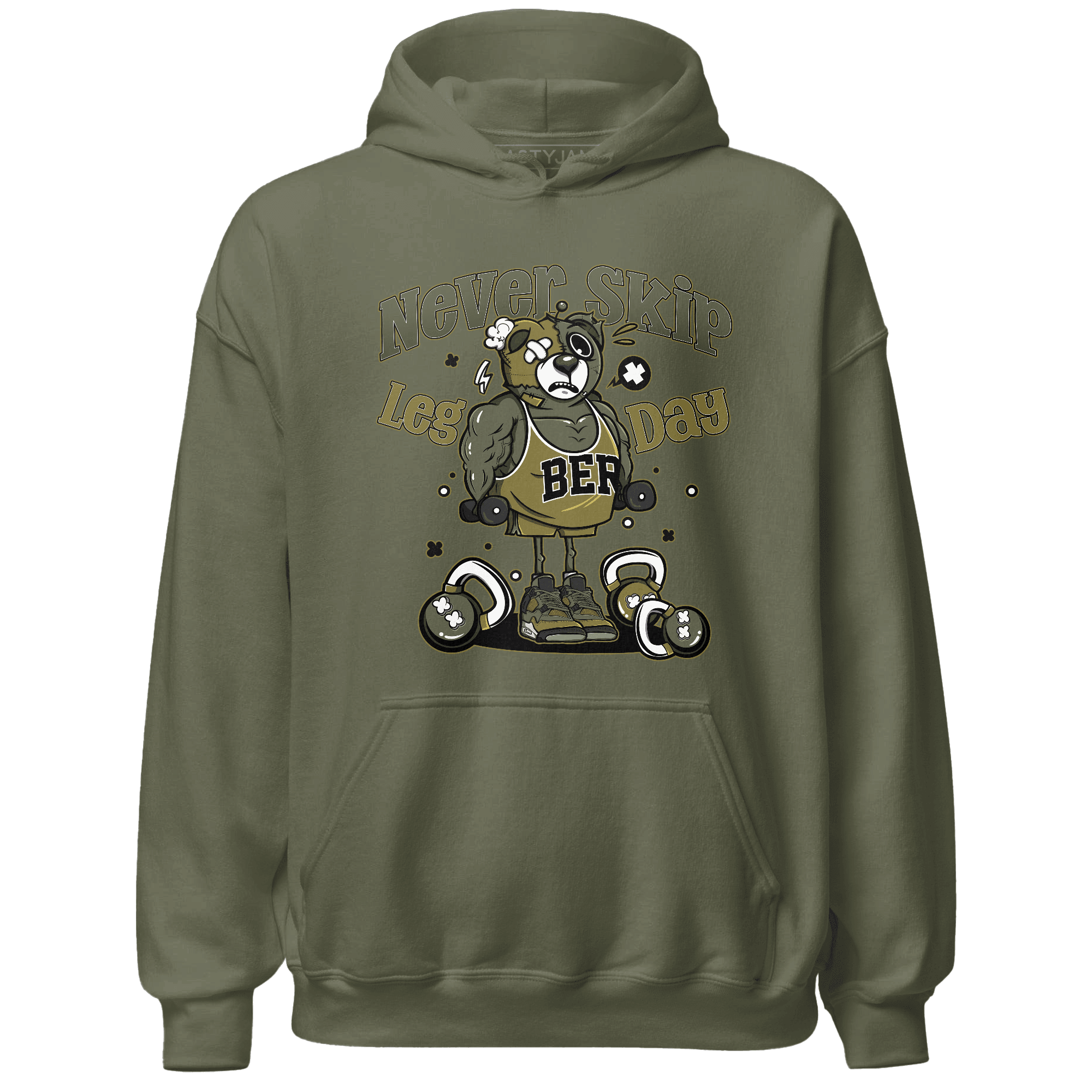 SE Craft Medium Olive 4s Hoodie Match Leg Day BER - NastyJamz